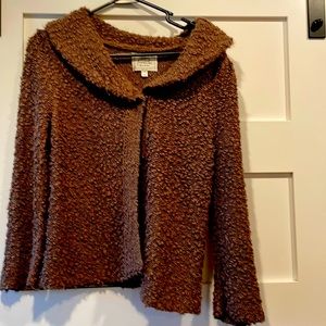 Original French chocolate color brown sweater super cute !!! Size MEDIUM